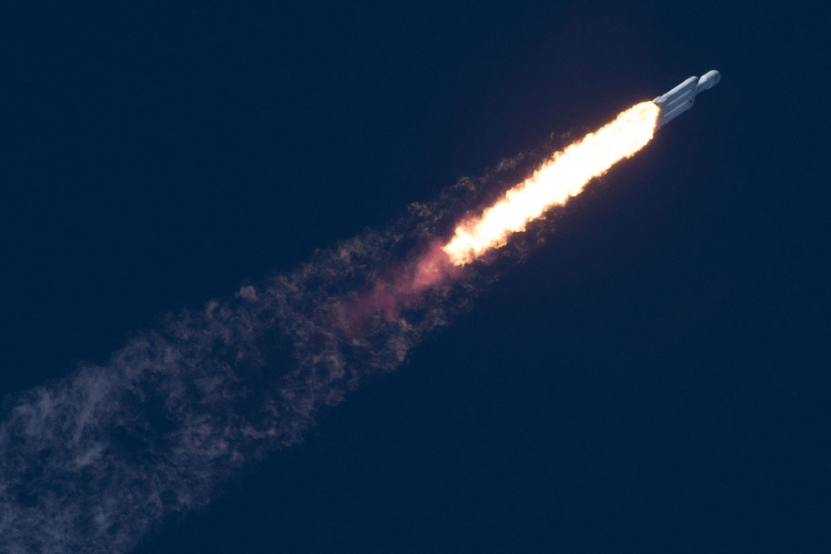 spacex falcon heavy launch tesla to mars 7 SpaceX Just Launched the Worlds Most Powerful Rocket and Sent a Tesla to Mars