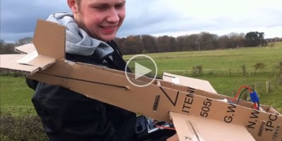 These Guys Built a Cardboard Plane and the Test Flight is What Pure Joy is Like