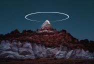 Long Exposure Mountain Halos and Drone Illuminated Landscapes at Night