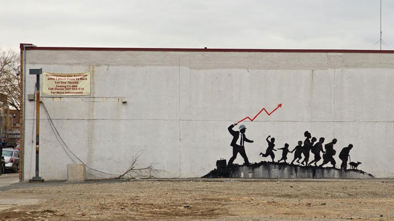 new banksy works in new york city 2018 8 New Banksys Appear in NYC, Including Giant Mural of Imprisoned Artist