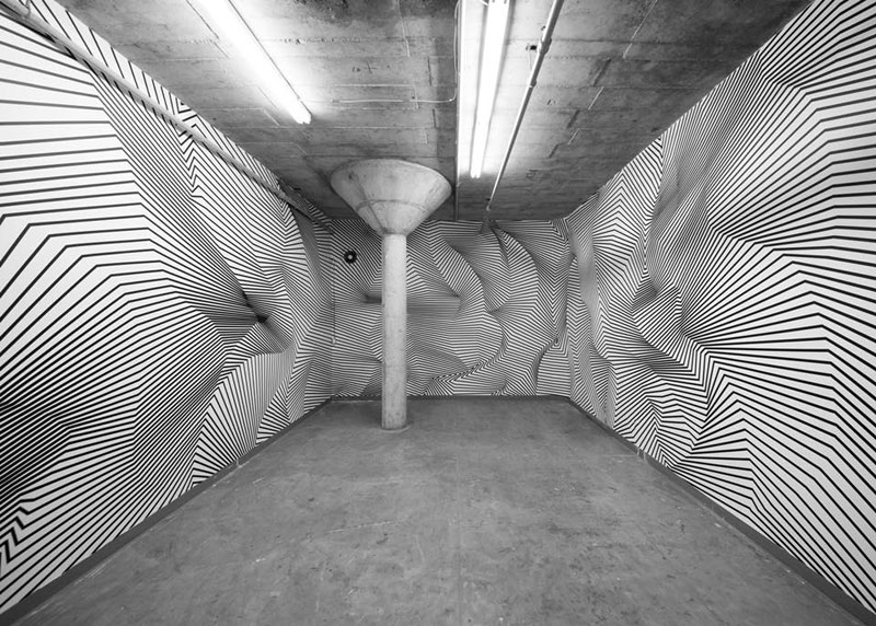 Mesmerizing Tape Art Installations by Darel Carey » TwistedSifter