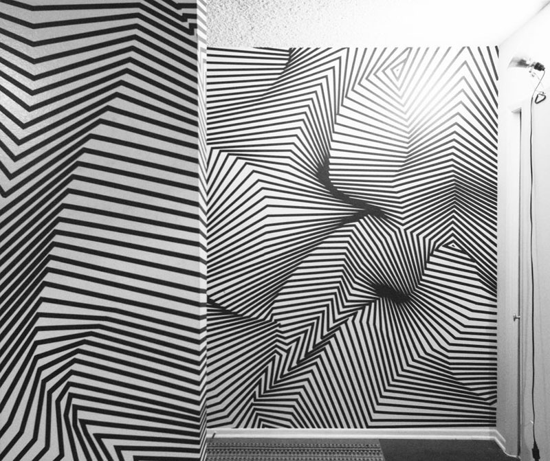 Mesmerizing Tape Art Installations by Darel Carey » TwistedSifter
