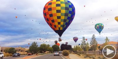 Driving Through a Hot Air Balloon Festival is Completely Surreal and Totally Awesome