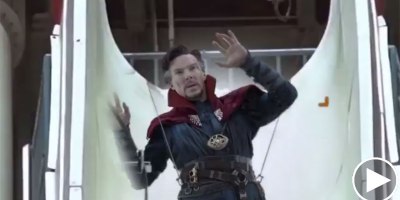 Guy Takes Every Dr. Strange Green Screen Clip He Can Find and Edits Him Into a Waterpark
