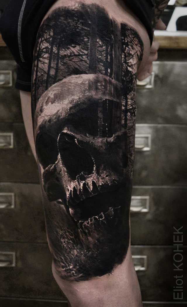 incredibly realistic 3d tattoos by eliot kohek 1 14 Incredibly Realistic 3D Tattoos by Eliot Kohek