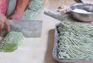 Zen Out to This Guy Masterfully Making Chinese Spinach Noodles