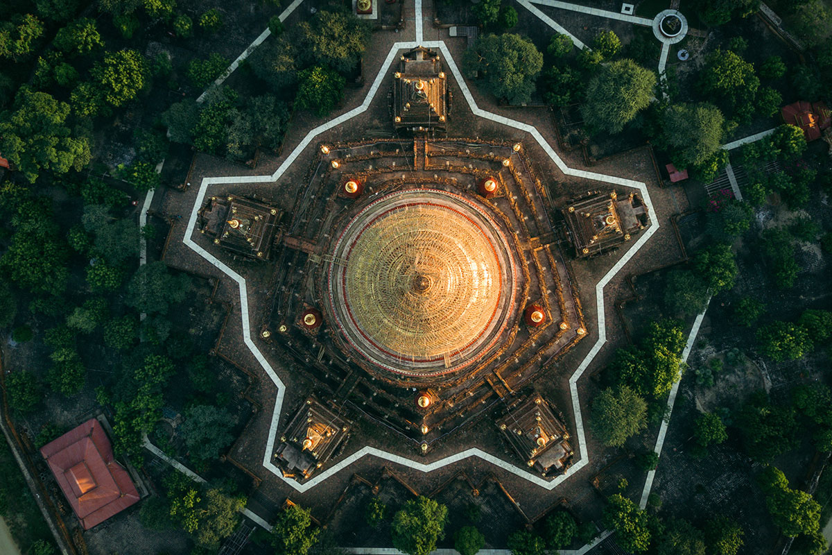 myanmar temples from above by dimitar karanikolov 9 The Amazing Temples of Myanmar from Above (10 Photos)