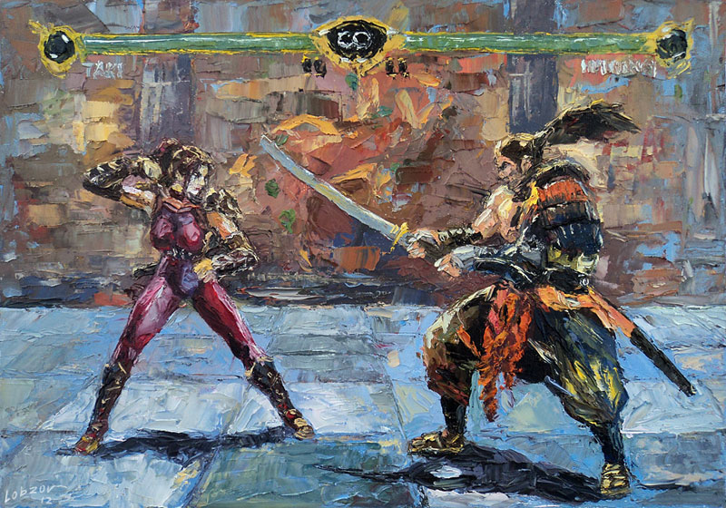 nikolay lobzov 08sc oil Artist Pays Homage to Classic Video Games with Awesome Oil Paintings