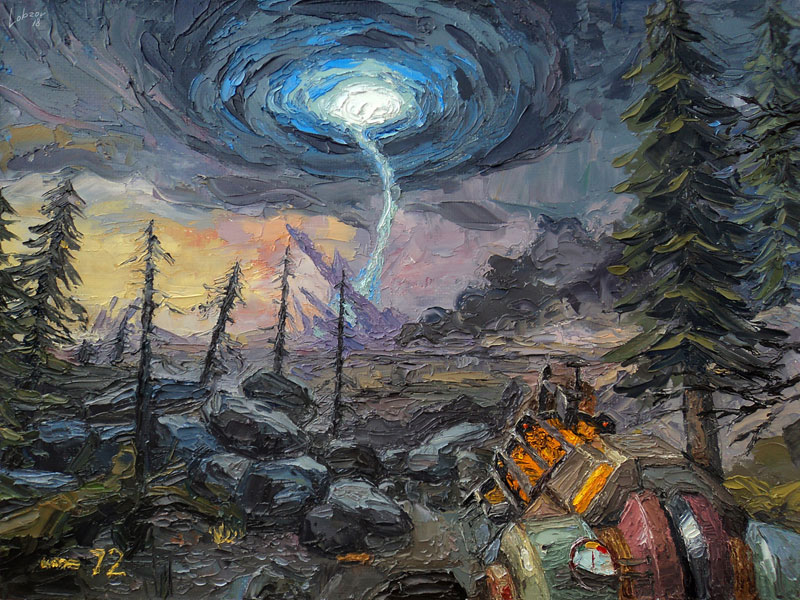 nikolay lobzov hl2 ep2 Artist Pays Homage to Classic Video Games with Awesome Oil Paintings