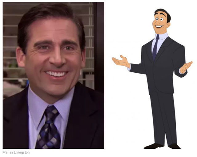 cast of the office as cartoon characters by marisa livingston 1 What Each Character Would Look Like in a Cartoon Version of The Office