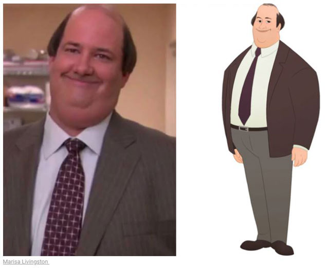 cast of the office as cartoon characters by marisa livingston 10 What Each Character Would Look Like in a Cartoon Version of The Office