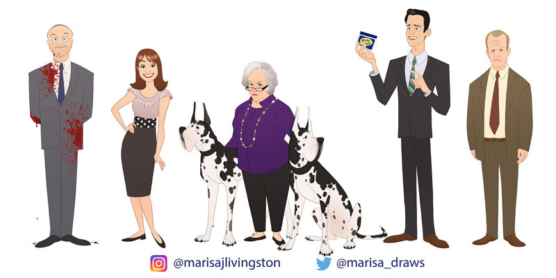 cast of the office as cartoon characters by marisa livingston 18 What Each Character Would Look Like in a Cartoon Version of The Office