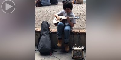 This Little Kid Playing Classical Gas on Ukulele Is What You Need Right Now