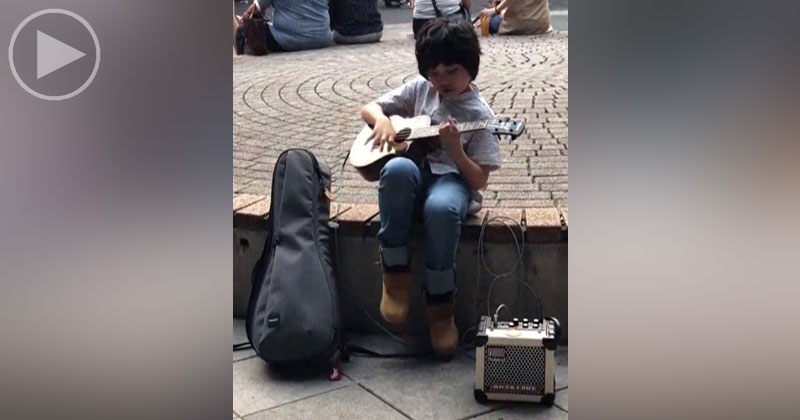This Little Kid Playing Classical Gas on Ukulele Is What You Need Right Now