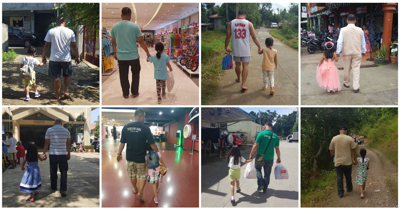 This Mom's Been Sneaking Pics of Husband/Daughter Holding Hands Since 2014