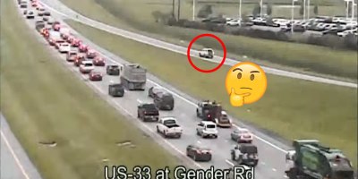 Traffic Camera Captures Most Absurd Reverse Driving Ever