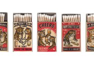Vintage Matchbox-Style Artworks of Cats Making Questionable Decisions