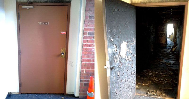 The Importance of a Fire Door in One Image