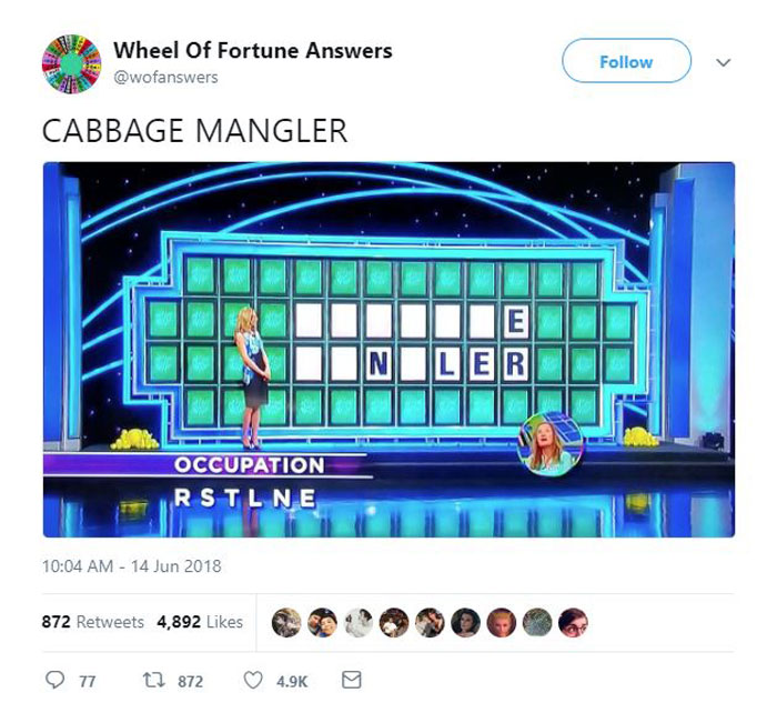 wheel of fortune answers twitter parody account 11 This Wheel of Fortune Parody Accounts Attempts to Solve the Puzzle are Amazing
