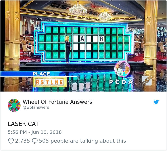 wheel of fortune answers twitter parody account 5 This Wheel of Fortune Parody Accounts Attempts to Solve the Puzzle are Amazing