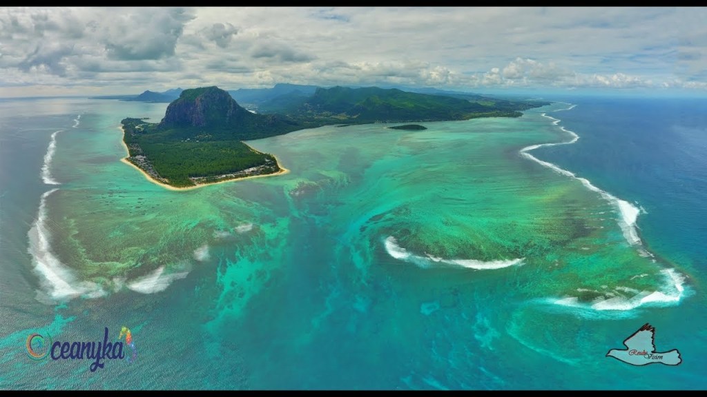 Drone Captures Video of Mauritius' Underwater Waterfall Illusion from Above