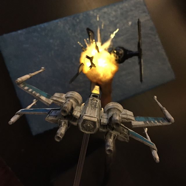 exploding model star wars ships using cotton balls and leds 8 Exploding Model Star Wars Ships Using Cotton Balls and LEDs