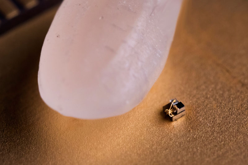 The World's Smallest Computer Next to a Grain of Rice