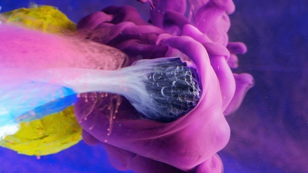 Injecting Ink Into Water and Filming With a High Speed Camera