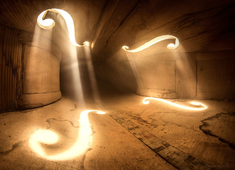 Amazing Photos from the Inside of a Cello