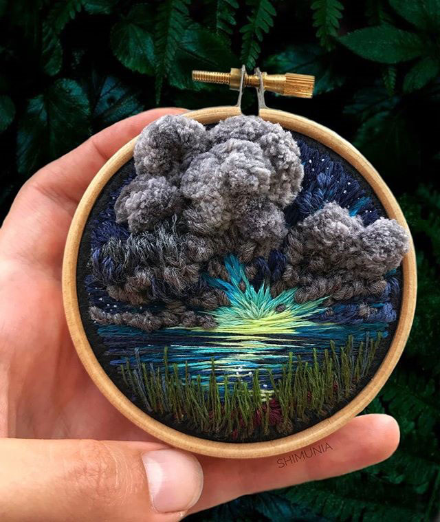 needle painting embroidery by vera shimunia 6 The Amazing Needle Painting of Vera Shimunia (15 Photos)