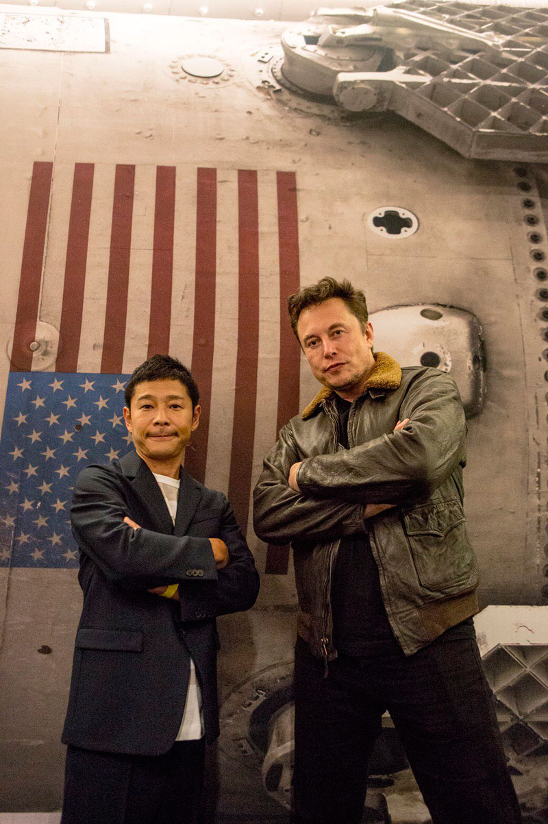 spacex musk maezawa moon artist project 5 A Billionaire is Taking 8 Artists Around the Moon for Free to Inspire Them