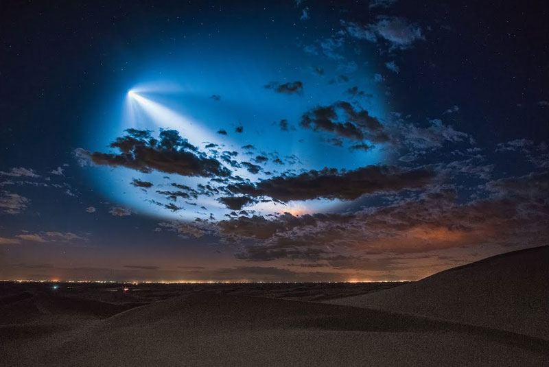 best photos vids and timelapses from spacex launch over la 4 The Best Photos, Videos, and Timelapses from SpaceXs Launch Over LA
