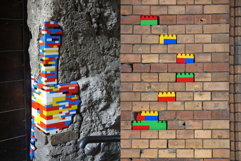 filling holes and cracks in walls with lego jan vormann 10 People Around the Globe Are Filling Cracks With LEGO (10 Photos)
