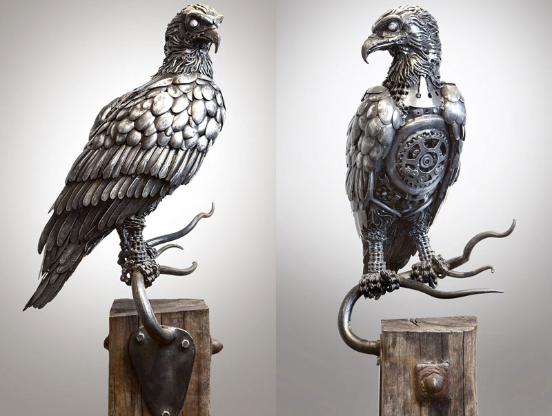 metal animal sculptures by alan williams 1 Alan Williams Recycles Discarded Metal Into Awesome Animal Sculptures
