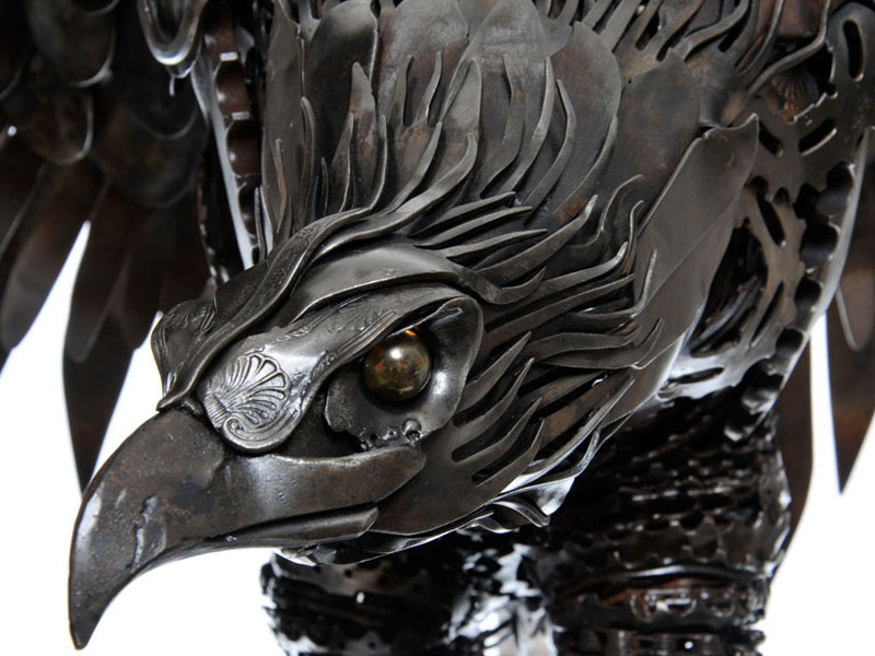 metal animal sculptures by alan williams 2 Alan Williams Recycles Discarded Metal Into Awesome Animal Sculptures