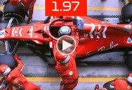 What a 1.97 Second F1 Pit Stop Looks Like From Above
