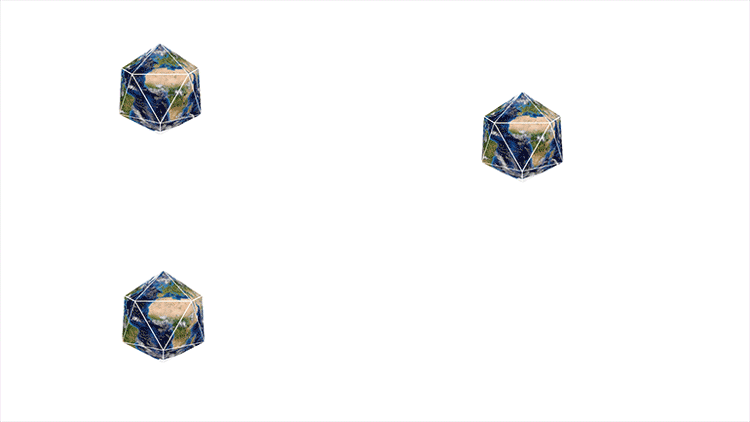 icosahedral earth puzzle with no edges or fixed shape 3 An Infinity Earth Puzzle With No Edges or Fixed Shape (12 Photos)