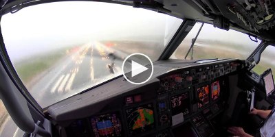 [4K Pilot POV] Landing in an Intense Thunderstorm at Palma de Mallorca