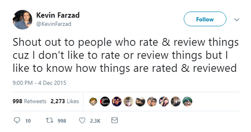 shout out to people who review things The Shirk Report – Volume 498
