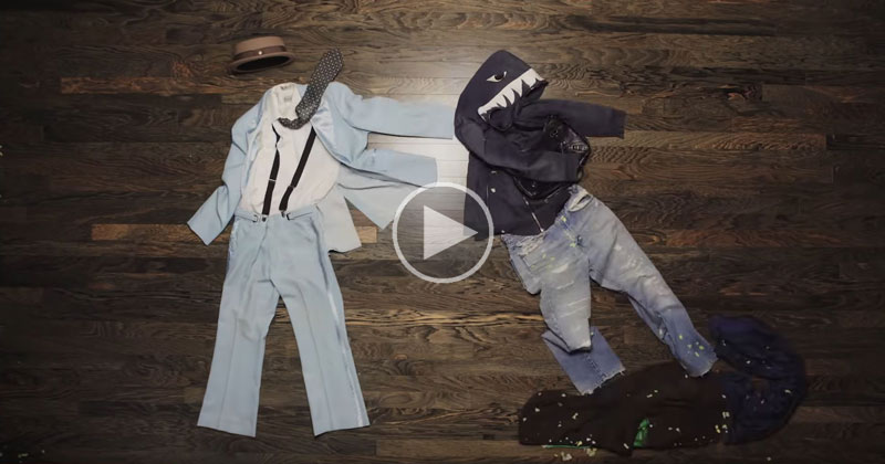 This Stop Motion Fight Sequence Using Nothing But Clothing is Bananas