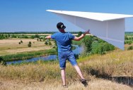 DIY ‘Super Sized’ 122-Inch Flying Paper (Polystyrene) Airplane
