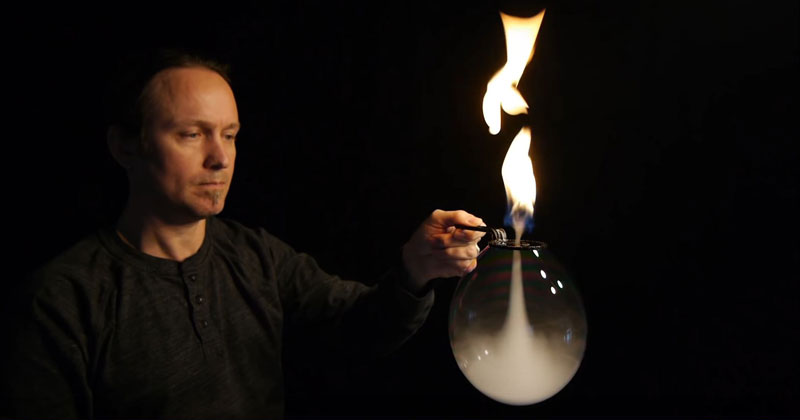 In Case You've Never Seen an Inverted Fire Tornado Bubble Before