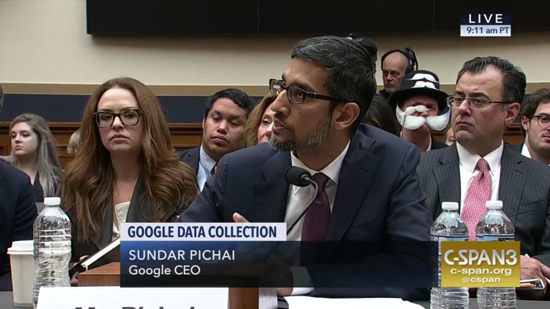 monopoly man at google ceo sundar pichai congressional hearing 6 The Monopoly Man Showed Up At Googles Congressional Hearing Today