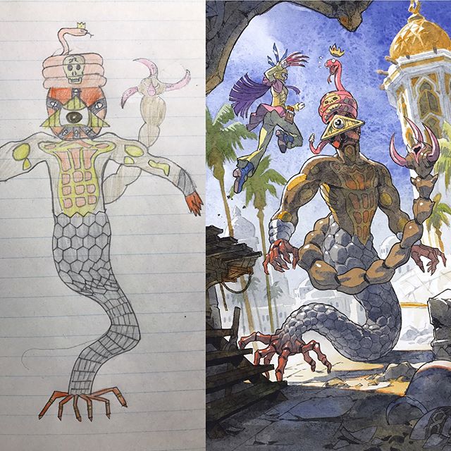 thomas romain illustrates his kids drawings 20 Animator Dad Illustrates His Kids Drawings and Everything is Awesome
