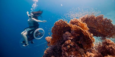A Spellbinding Ocean Exploration With an Underwater Wheelchair