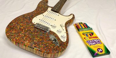 Watch: DIY Fender Stratocaster Made From 1,200 Colored Pencils