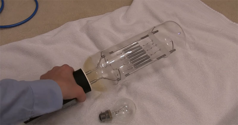 Lighting Up a 20,000 Watt Incandescent Light Bulb