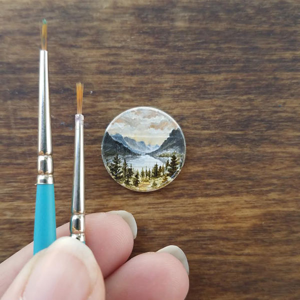 penny paintings by bry marie 6 Bry Marie Paints on Tiny Affordable Canvases