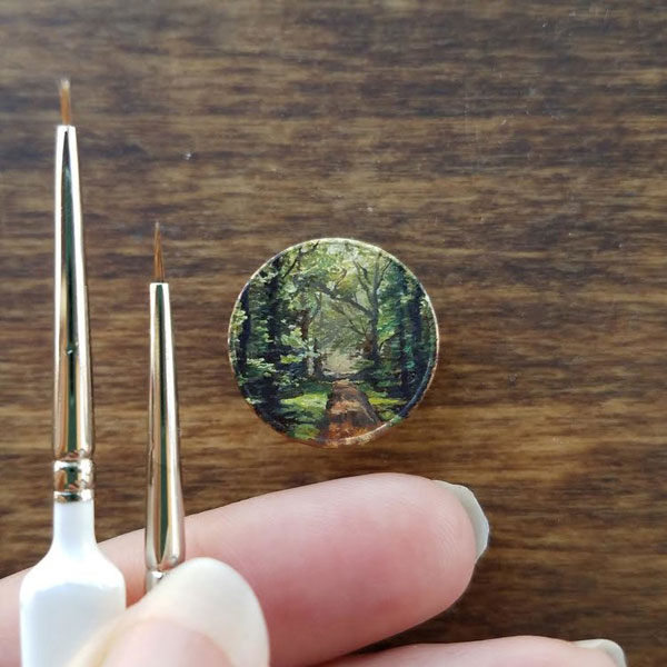 penny paintings by bry marie 7 Bry Marie Paints on Tiny Affordable Canvases
