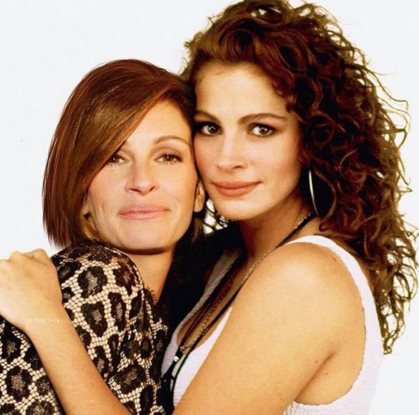 celebs with their younger self12 55 Photos of Celebs Hanging With Their Younger Selves